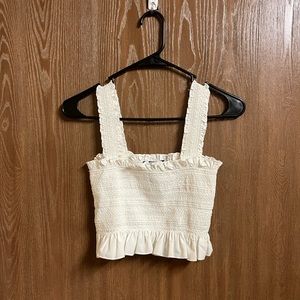 Forever21 white croptop never worn
